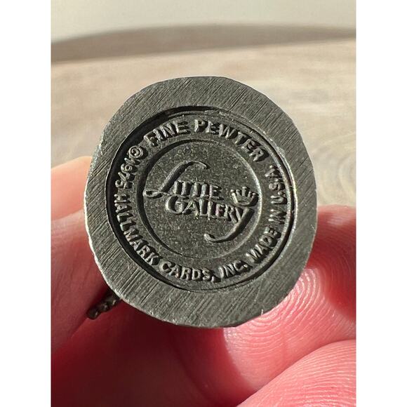 Hallmark Pewter Little Gallery Betsy Clark Girl Angel Bedtime Prayer Figurine - Picture 4 of 4